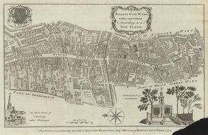 Carte du quartier de Bishopsgate, Londres