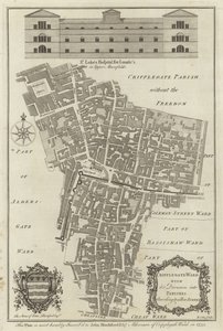 Carte du quartier de Cripplegate, Londres