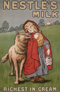 Affiche publicitaire pour le lait Nestlé, 1900