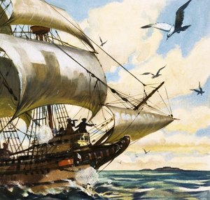 Bateau à voile non identifié