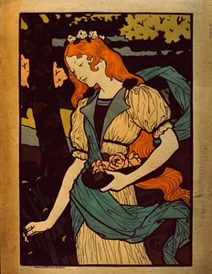 Femme cueillant des fleurs, 1917