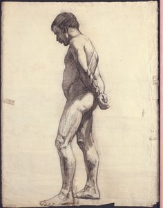 Homme nu debout