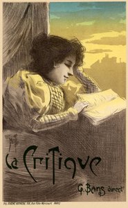 Affiche du Journal La Critique, 1900