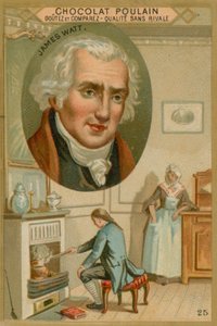 James Watt, carte de commerce Chocolat Poulain