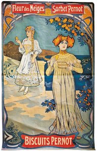 Affiche publicitaire pour les biscuits Pernod, 1897