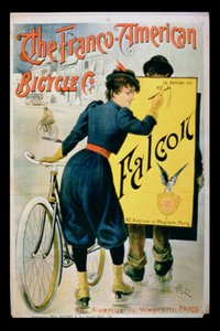 Affiche publicitaire pour The Franco-American Bicycle Co., Paris