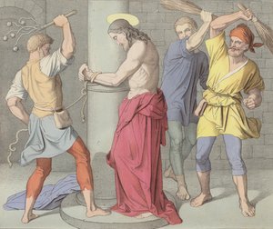 Jésus est flagellé à la colonne