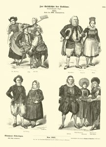 Costumes suisses, fin XVIIIe siècle