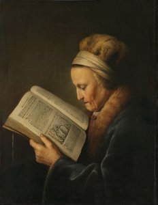 Vieille femme lisant, vers 1631-2