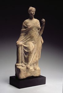Statue hellénistique (terre cuite)