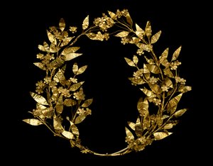 Couronne de myrte, du Péloponnèse, 330-250 av. J.-C. (or)