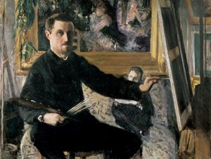 Autoportrait avec un chevalet, c.1879