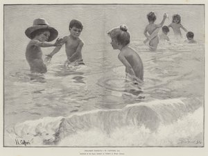Enfants se baignant