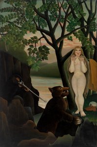 Nu et ours, 1901