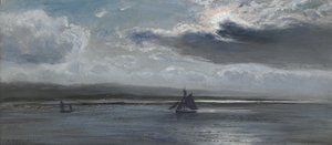 Le Traeth Mawr, clair de lune, 1872-73