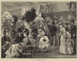À une exposition florale