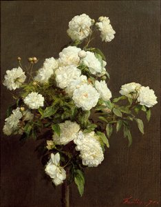 Roses blanches, 1870