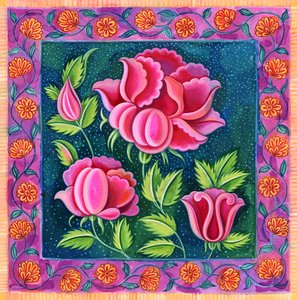 Fleurs roses
