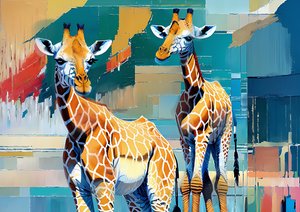 Animaux girafes 1