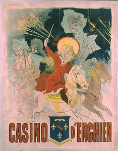 Affiche publicitaire pour le Casino d