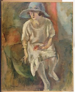 Femme avec un chapeau, vers 1920