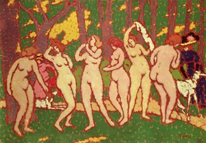 Nus dans un parc, 1910