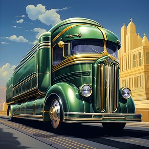 Camion à nez plat