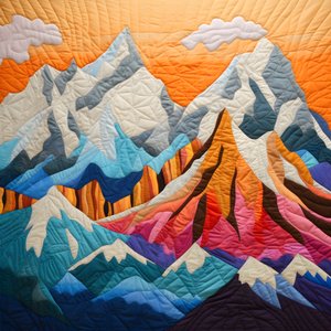 Chaîne de montagnes matelassée 4