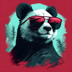 panda avec lunettes 2