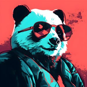 panda avec lunettes 4