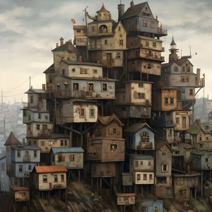 une ville de maisons couchées 3