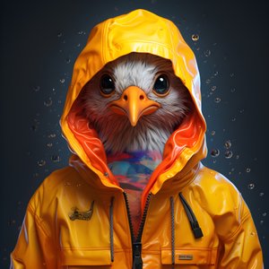 un animal en imperméable 1