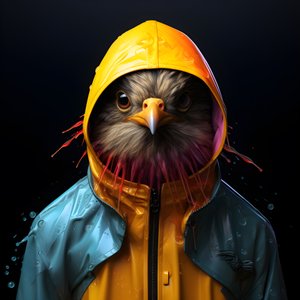 un animal en imperméable 4