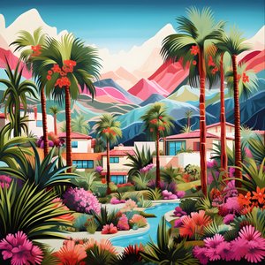 illustration détaillée de Palm Springs 3