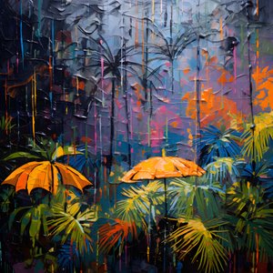 une jungle colorée et pluvieuse 2