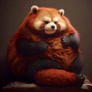 panda roux enfant humain obèse 1