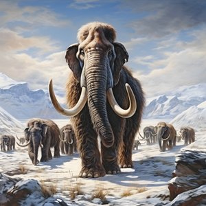 troupeau de mammouths laineux dans la toundra 4