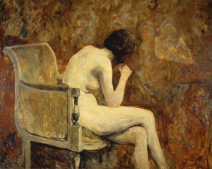 Nu dans un fauteuil