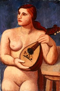 Nu avec mandoline