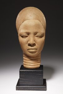 Tête de sanctuaire, culture Yoruba, Nigeria