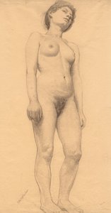 Nu féminin debout, probablement 1878-79