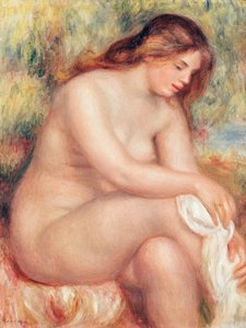 Baigneuse se séchant, vers 1910