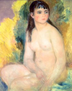 Femme nue assise