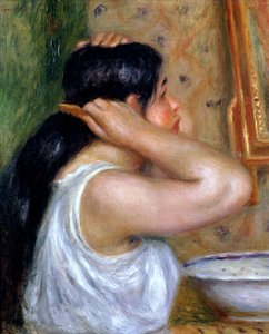 Fille se peignant les cheveux, 1907-8
