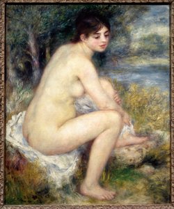 Femme nue dans un paysage