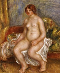 Femme nue sur des coussins verts, 1909