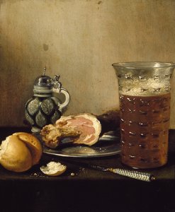 Nature morte avec un jambon, XVIIe siècle