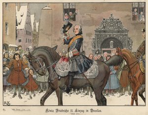 Frédéric le Grand entrant à Breslau, 1741