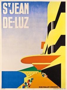 Affiche publicitaire pour Saint-Jean-de-Luz, 1928