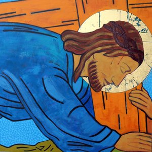 Jésus tombe sous la croix